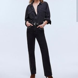 Madewell Limited Edition Studded 90’s Straight Jean
